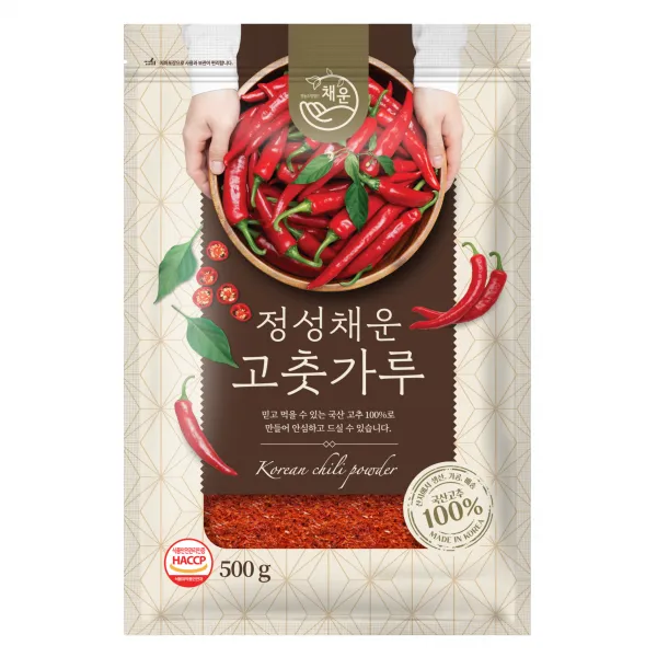채운영농조합 정성채운 고춧가루 보통굵기 보통 매운맛 김장 양념용, 500g, 1개