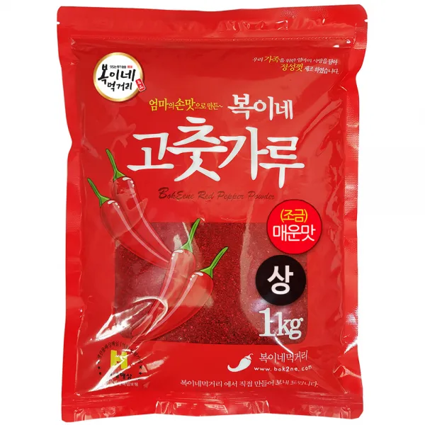 복이네먹거리 고춧가루 조금매운맛 김치용 상, 1kg, 1개
