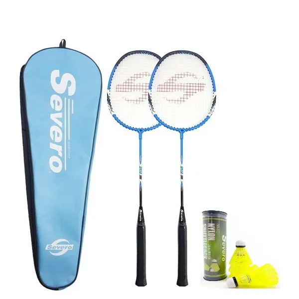 세베로 배드민턴 라켓 SPEED300 2p + NS500 나일론 셔틀콕 5p, 1세트