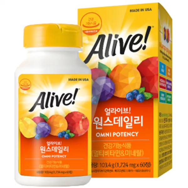 얼라이브 원스데일리 멀티비타민, 60정, 1개