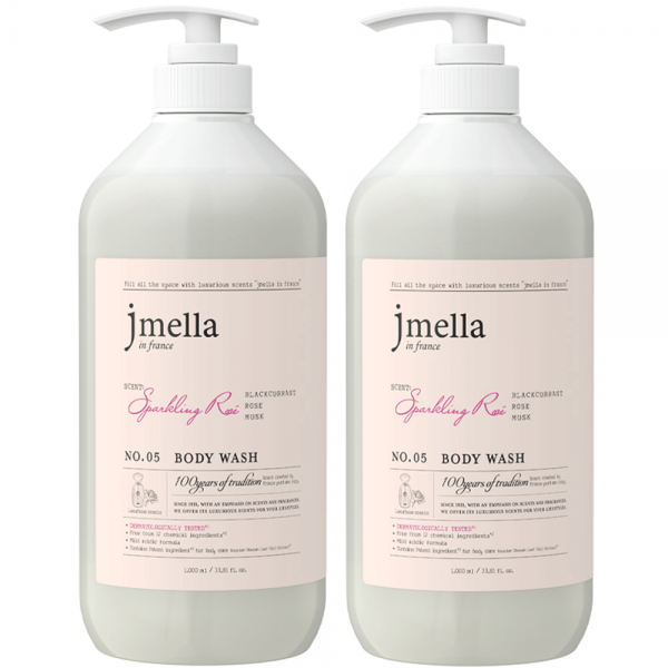 제이멜라 인 프랑스 스파클링 로제 바디워시 플로럴향, 1000ml, 2개