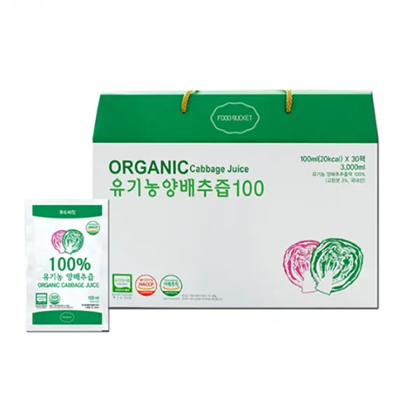 푸드버킷 유기농 양배추즙 100ml 30팩