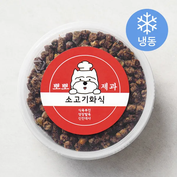 뽀뽀제과 소고기화식 (냉동), 소고기, 2개입