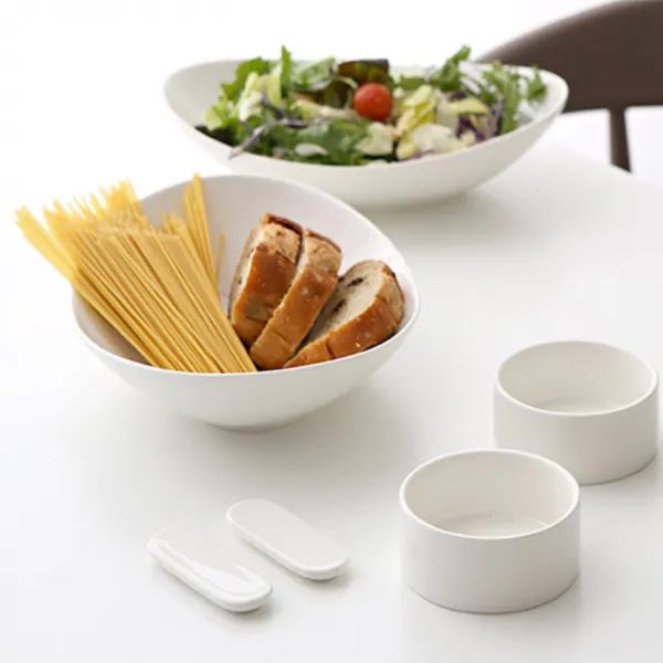 ERATO 크림모노 파스타볼 6p 세트, 크림색, 1세트