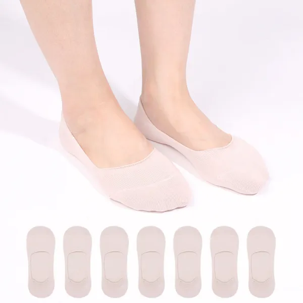 두발로 여성용 앞꿈치 보강 더블밴드 페이크삭스 8켤레