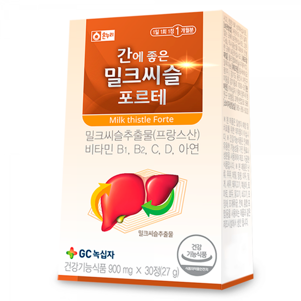 GC녹십자 온누리 간에 좋은 밀크씨슬 포르테 건강기능식품, 30개입, 1개