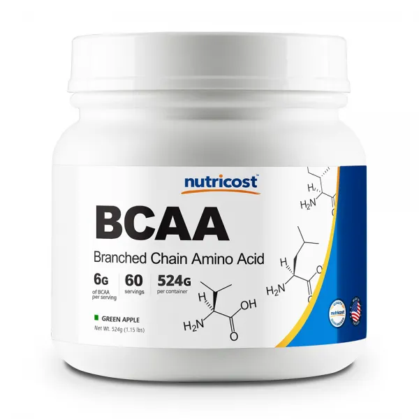 뉴트리코스트 BCAA 파우더 그린애플맛 60회분, 524g, 1개