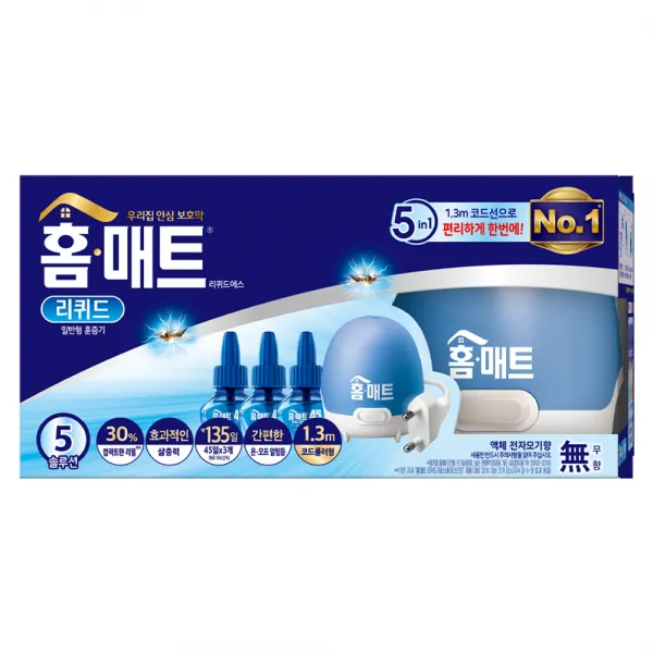 홈매트 리퀴드 코드 + 리필 3p, 29ml, 1세트