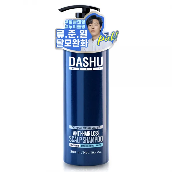 다슈 데일리 한방 두피 골드 탈모증상 완화샴푸 시트러스향, 500ml, 1개