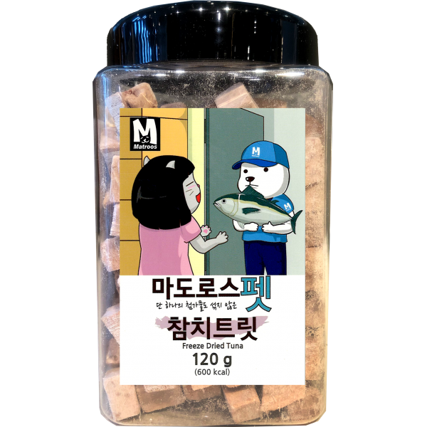 마도로스펫 반려동물 동결건조 간식, 참치트릿맛, 1개