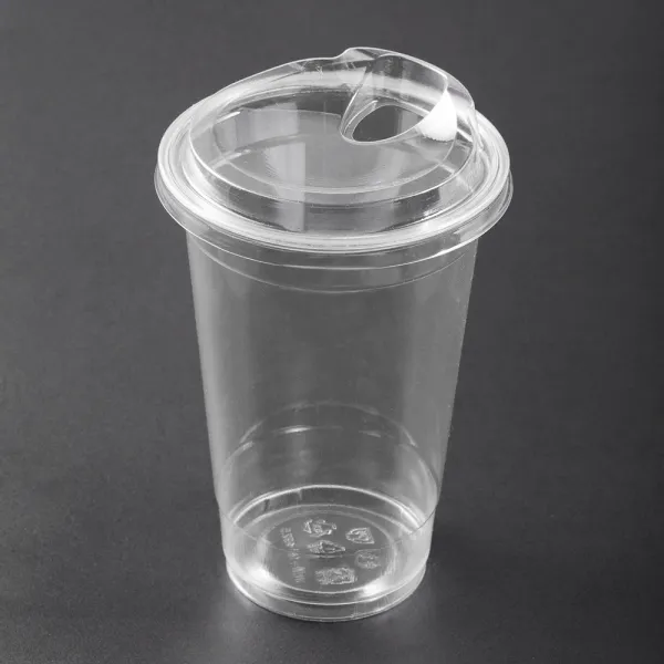 탐사 투명 PET 아이스컵 + 스트로우프리 뚜껑, 470ml, 1개, 100개