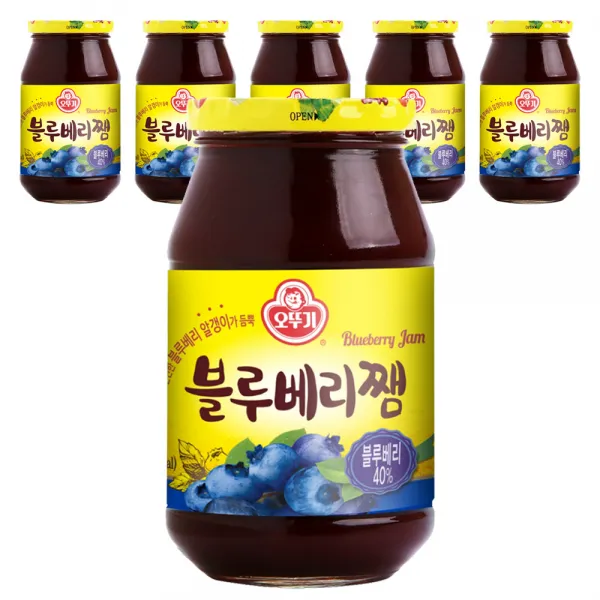 오뚜기 블루베리쨈, 500g, 6개
