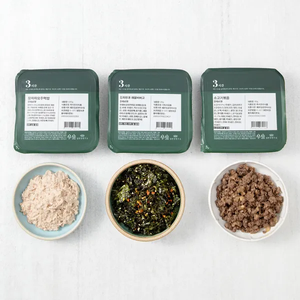 집반찬연구소 주먹밥 속재료 3종, 210g, 1개
