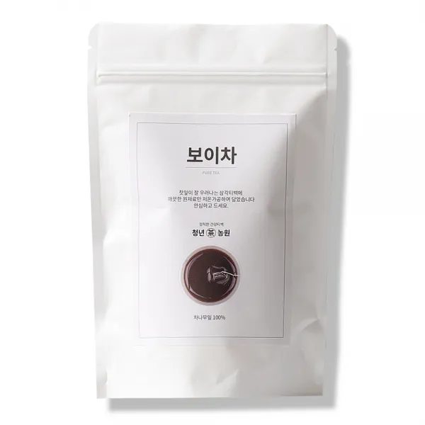 청년농원 저온가공 보이차 삼각티백, 1g, 50개