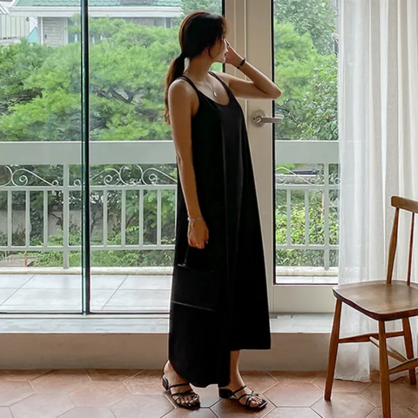 화이트폭스 여리핏 A라인 나시 원피스