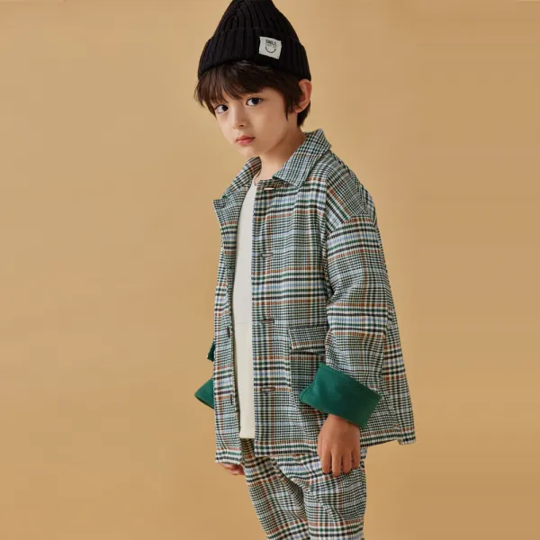 올리반 아동용 오버핏 배색 재킷