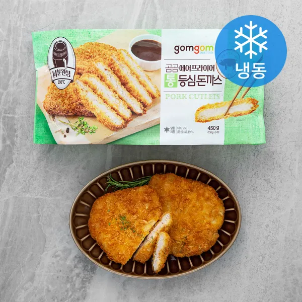 곰곰 에어프라이어 통등심 돈까스 (냉동) 450g, 1개