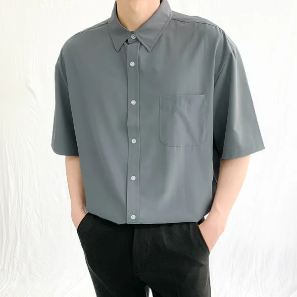 제이에이치스타일 남성용 아이스 쿨링 반팔 셔츠 Jmrok008