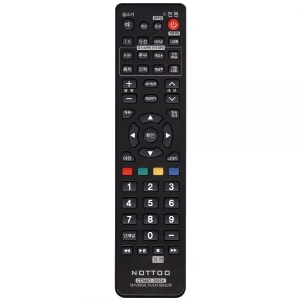 NOTTOO 설정형 국내외 중소기업TV 전용 리모컨, ComBo-2000A