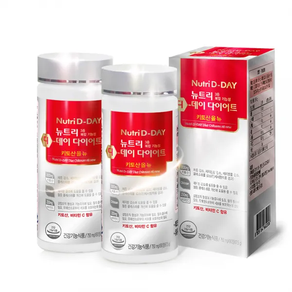 뉴트리디데이 다이어트 키토산올뉴, 90정, 2개