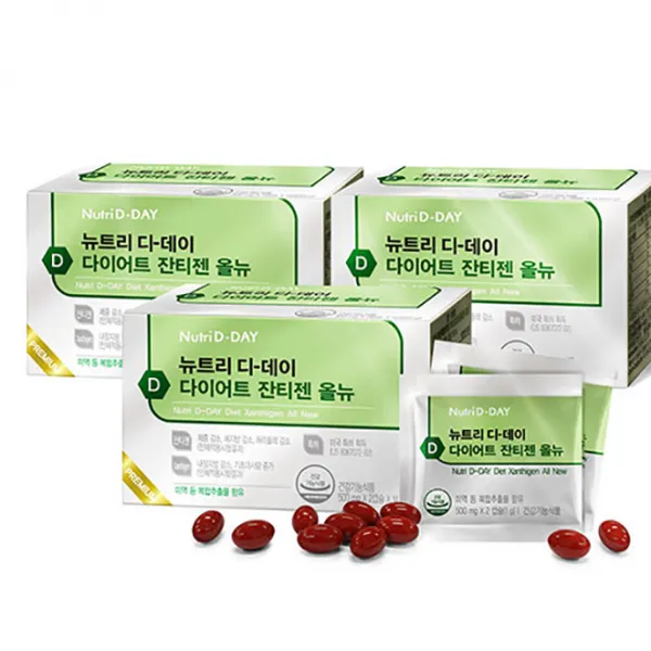 뉴트리디데이 잔티젠 올뉴 다이어트식품, 14g, 3개