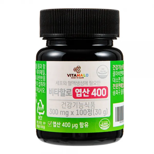 비타할로 엽산400, 300mg*100정, 1개