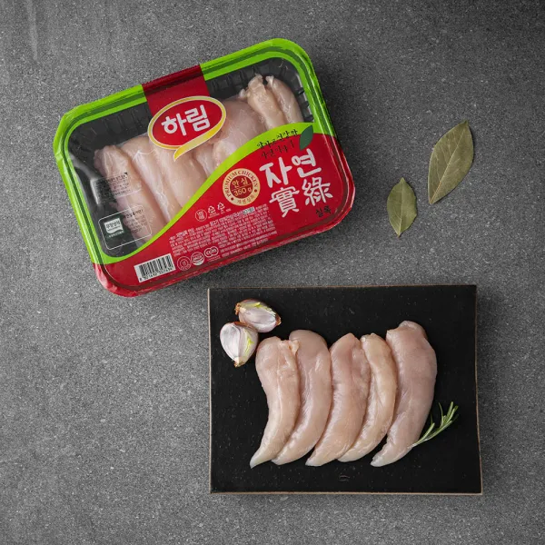 하림 자연실록 무항생제 닭안심 냉장 350g 1개
