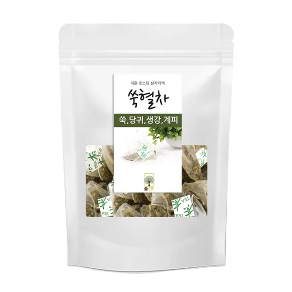 숲으로 쑥혈차 삼각티백, 1g, 100개
