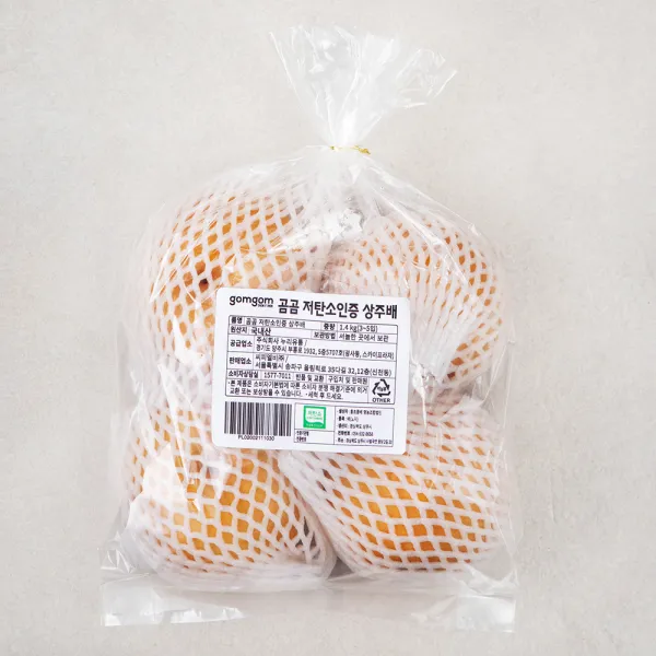곰곰 저탄소인증 상주배, 1.4kg (3~5입), 1봉