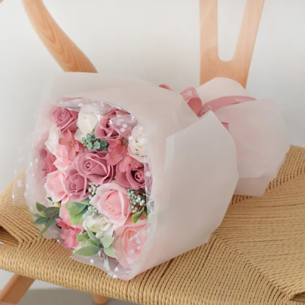 데코코마니 비누꽃 천생연분 꽃다발, 혼합색상