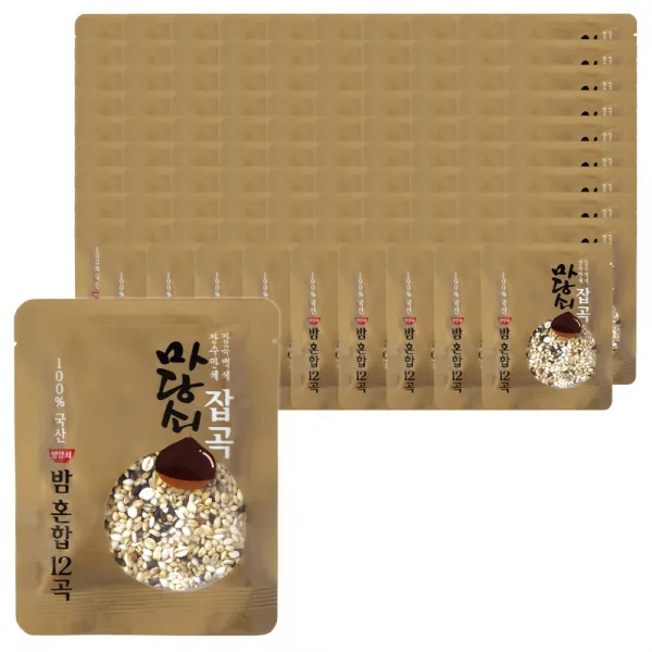 마당쇠잡곡 영양쇠 밤 12곡, 50g, 100PIECE