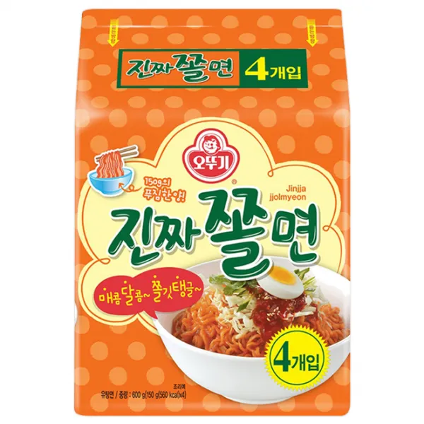 오뚜기 진짜쫄면, 150g, 4개입