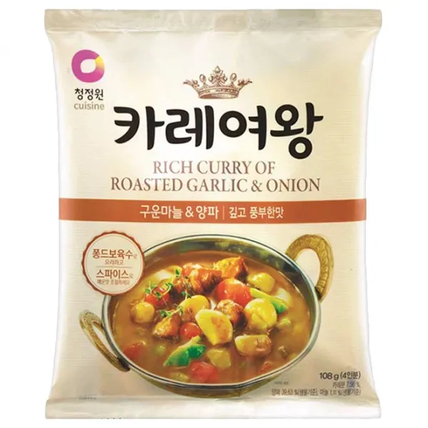청정원 카레여왕 구운마늘&양파, 108g, 1개