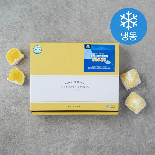 네추럴킹덤 아이스생크림모찌 바나나 냉동 60g 20개