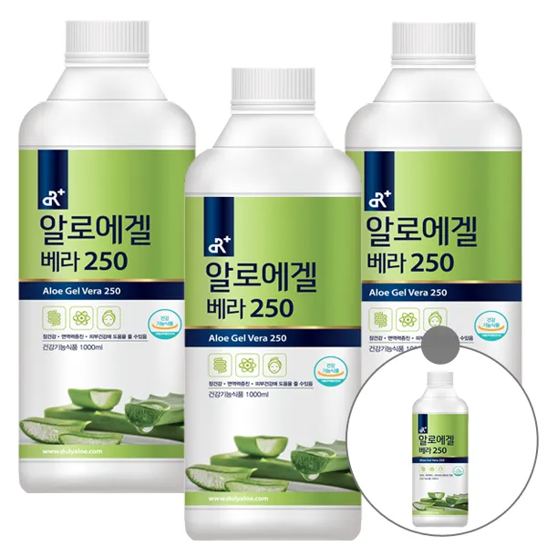 알로에겔 베라 250 오리지널 4개 1000ml