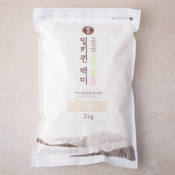 곰곰 유기농 밀키퀸 백미 2kg 1개