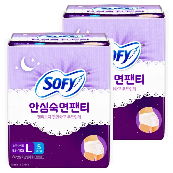 [바디피트] [쏘피] 입는 생리대 안심숙면팬티 L 5Px2팩, 5개입, 2개
