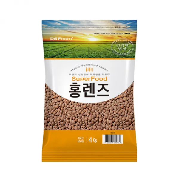 대구농산 레드렌틸콩 4kg 1개