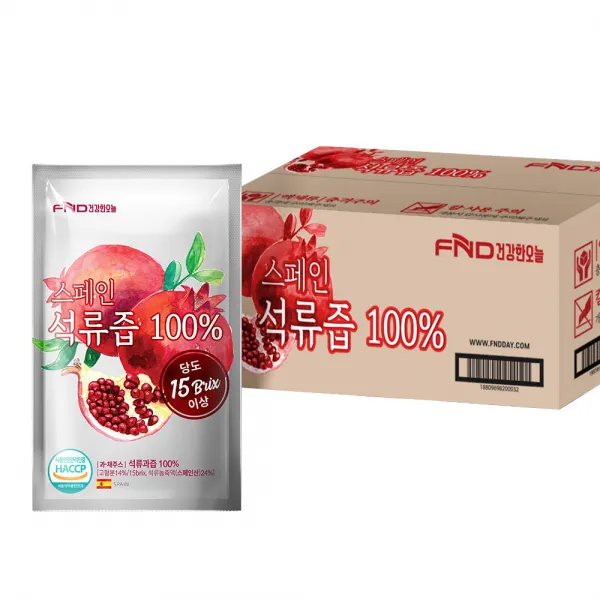 건강한오늘 100% 석류즙, 80ml, 100개