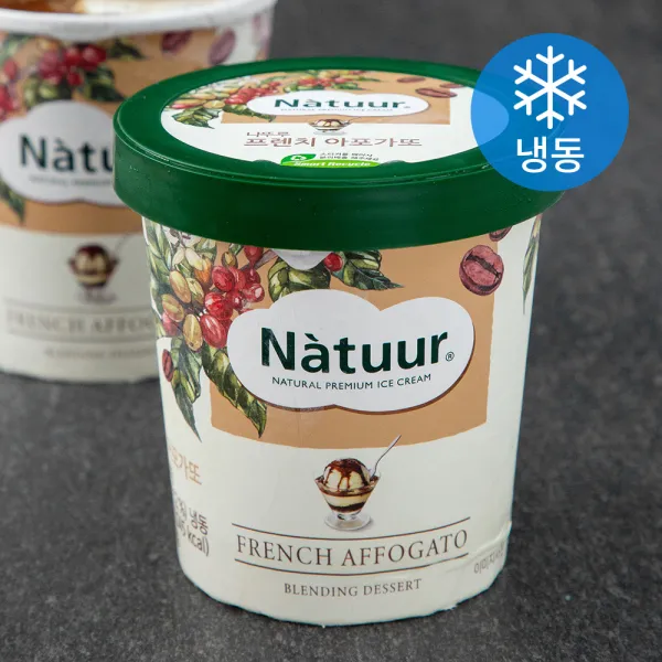 나뚜루 프렌치 아포가또 아이스크림 (냉동), 474ml, 1개