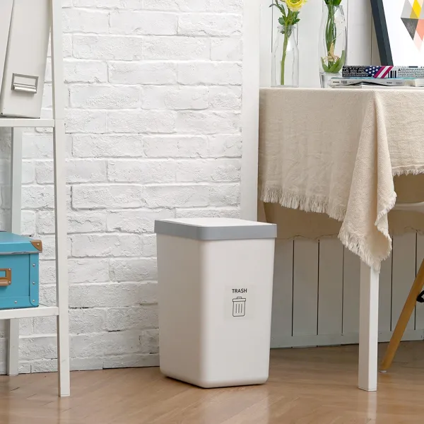 코멧 홈 원터치 휴지통 20L, 모던화이트, 1개