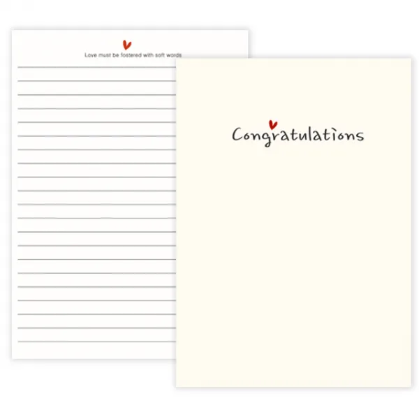 말풍선 편지지 50p, congratulations, 1개