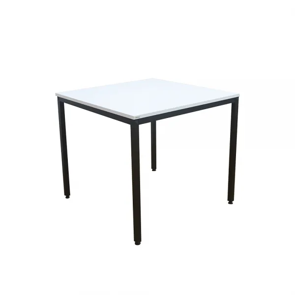 다가구 프래그마 책상 80 X 60 Cm 상판 아이보리 + 프레임 블랙 
