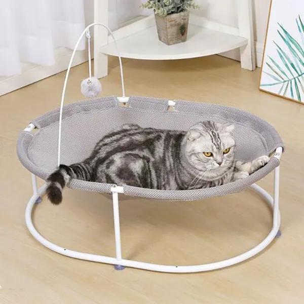 세이펫 고양이 매쉬 해먹 침대 그레이