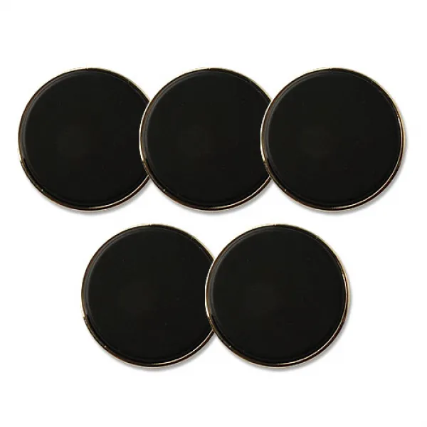 금속 알로이 콤비 단추 23mm, 블랙G, 5개