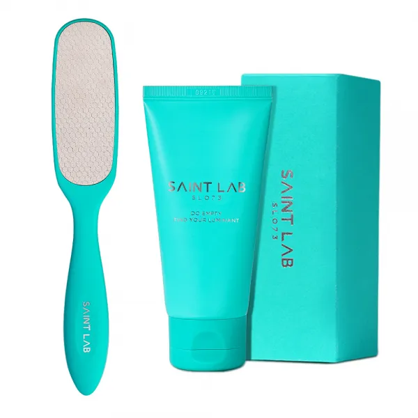 세인트랩073 슬리크 풋 각질 케어 발각질 제거 풋바 + 풋 크림 80ml 세트, 1세트
