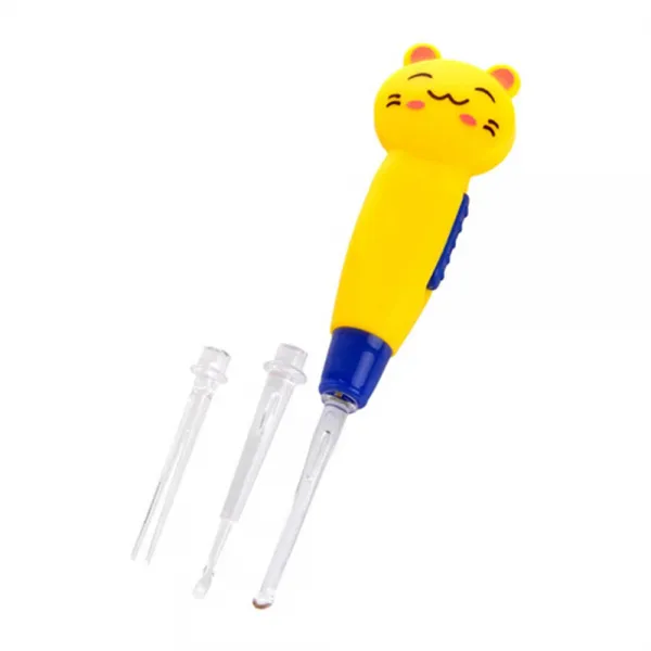 고나비 LED 캐릭터 유아귀이개 노란고양이, 1개, 1개입
