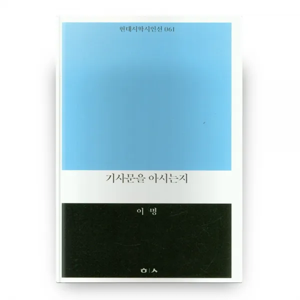 기사문을 아시는지, 현대시학