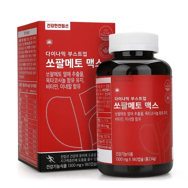 힐링팩토리 다이나믹 부스트업 쏘팔메토 맥스 234g, 1개, 180정