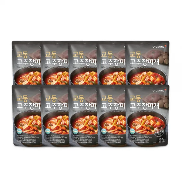 교동식품 고추장 찌개, 450g, 10개